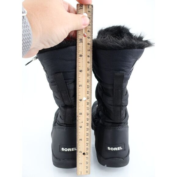 Sorel Whitney Tall Lace Women's Size 9 Black Waterproof Boots Winter Comfy - Picture 6 of 11
